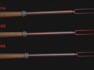 marshmallow roasting sticks 3D Model