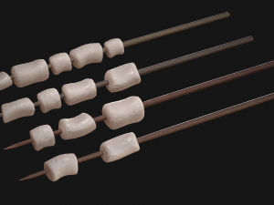 marshmallows colorful on sticks Modèle 3D