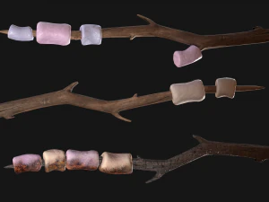 marshmallow camp set 3D Model