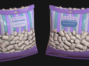 marshmallow camp set 3D Model
