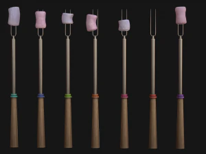 marshmallow camp set 3D Model