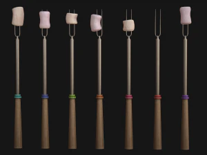 marshmallow camp set 3D Model