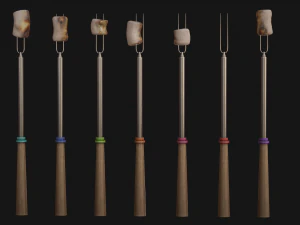 marshmallow camp set 3D Model