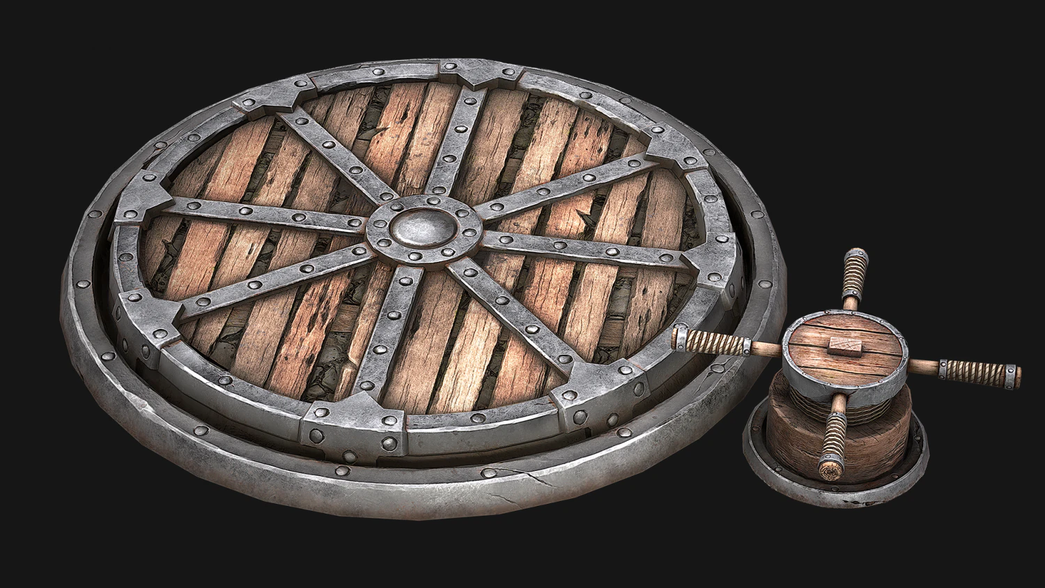 rotating platform 3D Model .c4d .max .obj .3ds .fbx .stl .blend 