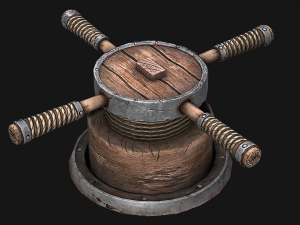 3d rotating mechanism Modelo 3D