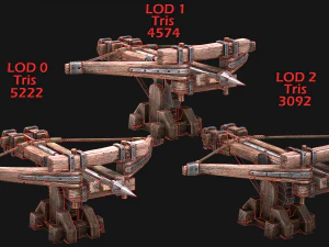 ballista tower pack 3D Model