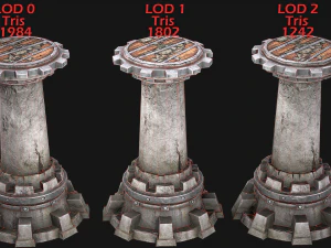 ballista tower pack 3D Model