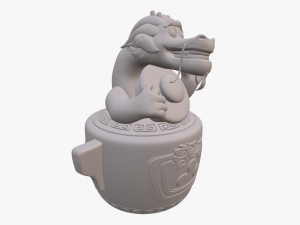 wish dragon long for 3d printing Model 3D