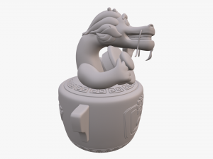 wish dragon long for 3d printing Model 3D