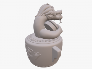 wish dragon long for 3d printing Model 3D