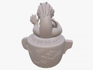 wish dragon long for 3d printing Model 3D