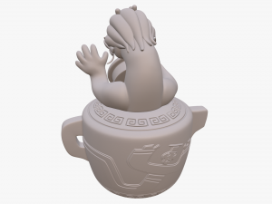 wish dragon long for 3d printing Model 3D