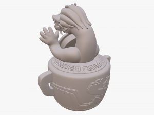 wish dragon long for 3d printing Model 3D