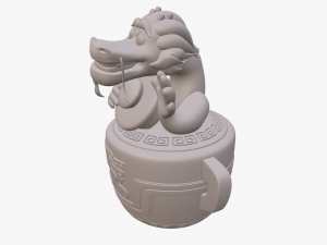 wish dragon long for 3d printing Model 3D