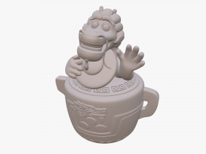 wish dragon long for 3d printing Model 3D