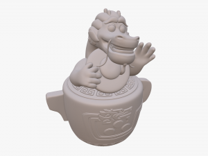 wish dragon long for 3d printing Model 3D