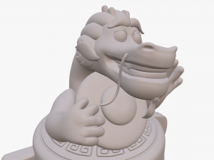 wish dragon long for 3d printing Model 3D