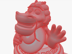 wish dragon long for 3d printing Model 3D