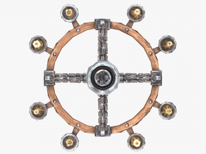 chandelier with candles 3Dモデル