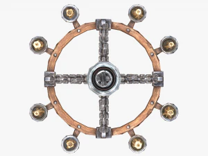 chandelier with candles 3D Model