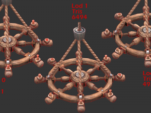 pirate chandelier 3Dモデル