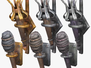 torch lighting pack 3D Model