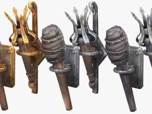 torch lighting pack 3D Model