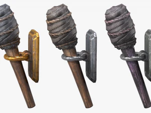 torch lighting pack 3D Model