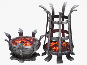brazier lighting pack 3D Model