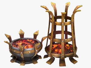 brazier lighting pack 3D Model