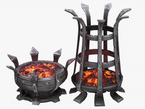 brazier lighting pack Modelo 3D