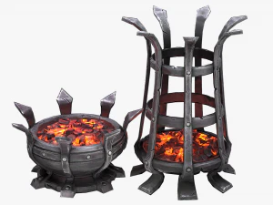 brazier lighting pack 3D Model