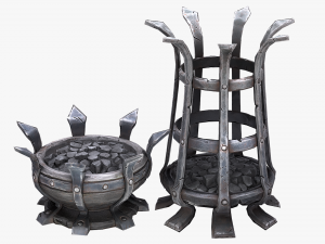 brazier lighting pack Modelo 3D