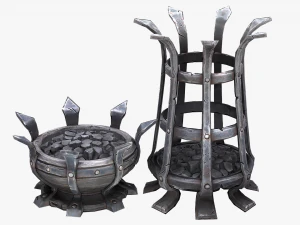 brazier lighting pack 3D Model