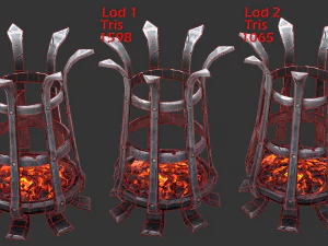 brazier lighting pack 3D Model