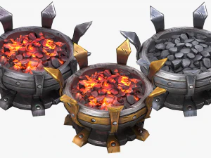 brazier lighting pack 3D Model