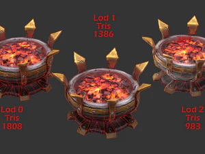 brazier lighting pack 3D Model