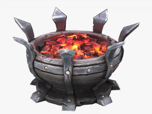 brazier lighting pack 3D Model