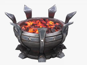 brazier lighting pack 3D Model