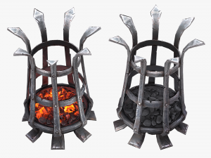 medieval brazier Modèle 3D