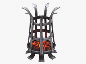 medieval brazier Modèle 3D