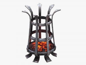 medieval brazier Modèle 3D