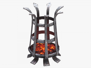 medieval brazier Modèle 3D