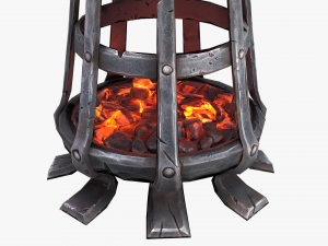 medieval brazier Modèle 3D