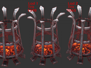 medieval brazier Modèle 3D