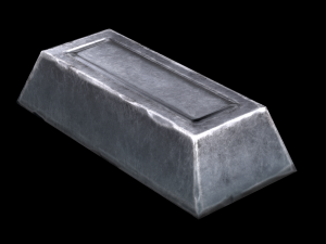 silver ingot 3D Model