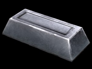silver ingot 3D Model