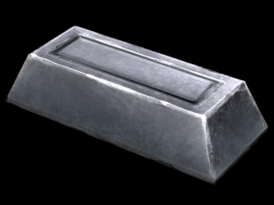 silver ingot 3D Model