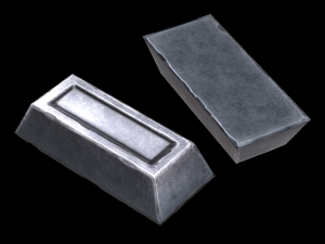 silver ingot 3D Model