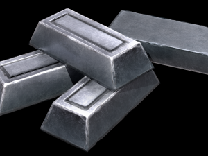 silver ingot 3D Model